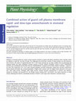 Research paper thumbnail of Combined action of guard cell plasma membrane rapid- and slow-type anionchannels in stomatal regulation