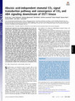 Research paper thumbnail of Abscisic acid-independent stomatal CO2 signal transduction pathway and convergence of CO2 and ABA signaling downstream of OST1 kinase