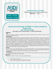 Research paper thumbnail of Tensile Bond Strength of (PEEK) vs Lithium Disilicate ENDOCROWN. (An Invitro study)