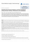 Research paper thumbnail of Hepatitis B Screening Compliance and Non-Compliance among Chinese, Koreans, Vietnamese and Cambodians