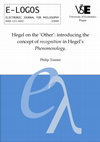 Research paper thumbnail of Hegel on the 'Other': introducing the concept of recognition in Hegel's Phenomenology