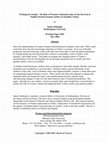 Research paper thumbnail of Working for family: the role of women's infomal labour in the survival of family-owned garment ateliers in Instanbul, Turkey