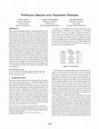 Research paper thumbnail of Preference queries over taxonomic domains