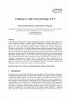 Research paper thumbnail of Challenges in Agile Universal Design of ICT