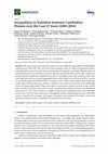 Research paper thumbnail of Inequalities in Nutrition between Cambodian Women over the Last 15 Years (2000–2014)