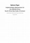 Research paper thumbnail of Vu Hai Dang et al., “Implementation Mechanisms for the ASEAN-China South China Sea Code of Conduct” Research Report for Centre for Humanitarian Dialogue (August 2021)