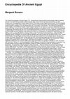 Research paper thumbnail of The encyclopedia of ancient Egypt