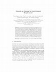 Research paper thumbnail of Towards an Ontology of Goal-Oriented Requirements