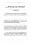 Research paper thumbnail of Discours de soutenance. "Baudelaire chez Walter Benjamin. Lecture allégorique du fétichisme de la marchandise"