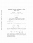 Research paper thumbnail of Wronskians and Linear Dependence of Formal Power Series