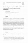 Research paper thumbnail of Constructing Fear and Pride in the Book of Daniel: The Profile of a Second Temple Emotional Community