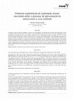 Research paper thumbnail of Primeiras experiências de exploração sexual: um estudo sobre o processo de aproximação de adolescentes a essa realidade