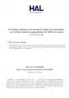 Research paper thumbnail of Le design critique et les nouveaux enjeux de conception : un territoire historico-géopolitique de 1960 à nos jours