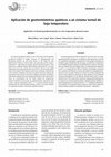 Research paper thumbnail of Aplicación de geotermómetros químicos a un sistema termal de baja temperatura