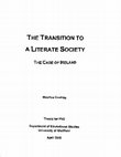 Research paper thumbnail of The transition to a literate society : the case of Ireland