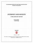 Research paper thumbnail of Internet and society