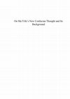 Research paper thumbnail of Abstract - On Ma Yifu’s New Confucian Thought and Its Background