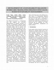 Research paper thumbnail of Development of a Sustainability Balanced Scorecard: Translating Strategy into Value-Based Sustainability Management