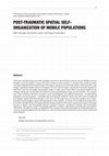 Research paper thumbnail of Post-Traumatic Spatial Self- Organization of Mobile Populations