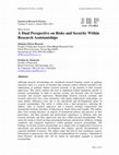 Research paper thumbnail of A Dual Perspective on Risks and Security Within Research Assistantships