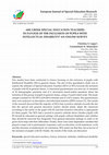 Research paper thumbnail of Are Greek special education teachers in favour of the inclusion of pupils with Intellectual Disability? An online survey