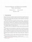 Research paper thumbnail of Concurrent Elections and Political Accountability: Theory and Evidence