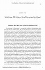 Research paper thumbnail of Matthew 23:34 and the Discipleship Ideal