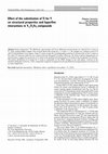 Research paper thumbnail of Effect of the substitution of Ti for Y on structural properties and hyperfine interactions in Y 1-x Ti x Fe 2 compounds