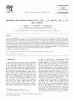 Research paper thumbnail of Mössbauer and structural studies of Fe0.75Ni0.25−xCrx and Fe0.65Ni0.35−xCrx alloy systems