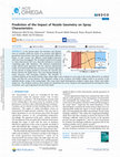 Research paper thumbnail of Prediction of the Impact of Nozzle Geometry on Spray Characteristics