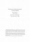 Research paper thumbnail of Evolutionary stable investment in stock markets