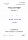 Research paper thumbnail of An International Survey on Time Discounting