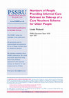Research paper thumbnail of Numbers of people providing informal care relevant to take-up of a care vouchers scheme for older people