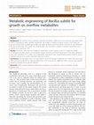 Research paper thumbnail of Metabolic engineering of Bacillus subtilis for terpenoid production