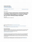 Research paper thumbnail of Two Essays in Finance and Economics: “Investment Opportunities in Commodity and Stock Markets for G7 Countries” And “Global and Local Factors Affecting Sovereign Yield Spreads”