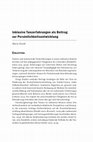 Research paper thumbnail of Inklusive Tanzerfahrungen als Beitrag zur Persönlichkeitsentwicklung