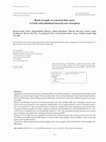 Research paper thumbnail of Bond strength of cemented fiber posts to teeth with simulated internal root resorption