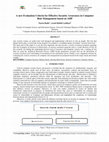 Research paper thumbnail of A new Evaluation Criteria for Effective Security Awareness in Computer Risk Management based on AHP