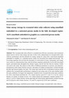 Research paper thumbnail of Solar energy storage in evacuated tubes solar collector using nanofluid embedded in a saturated porous media in the fully developed region: Al2O3 nanofluid embedded in graphite as a saturated porous media