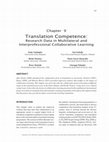 Research paper thumbnail of Translation competence research data in multilateral international and interprofessional collaborative learning