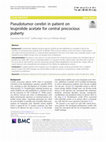 Research paper thumbnail of Pseudotumor cerebri in patient on leuprolide acetate for central precocious puberty