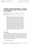 Research paper thumbnail of Automated detection-classification of defects on photo-voltaic modules assisted by thermal drone inspection