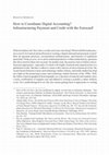 Research paper thumbnail of How to Coordinate Digital Accounting? Infrastructuring Payment and Credit with the Eurocard. In: Connect and Divide: The Practice Turn in Media Studies (2021), pp. 17-38.