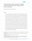 Research paper thumbnail of The Implementation of the Convention on the Rights of Persons with Disabilities