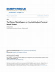 Research paper thumbnail of The Effects of Social Support on Perceived Mood and Perceived Muscle Tension