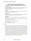 Research paper thumbnail of Web-based Application Programming Interface (Web APIs): Vacancies in Iranian Public Library Websites