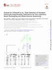 Research paper thumbnail of Erratum for O’Donnell et al., “Early Detection of Emergent Extensively Drug-Resistant Tuberculosis by Flow Cytometry-Based Phenotyping and Whole-Genome Sequencing”