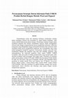 Research paper thumbnail of Perencanaan Strategis Sistem Informasi Pada UMKM Produk Herbal Dengan Metode Ward and Peppard