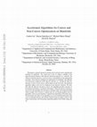 Research paper thumbnail of Accelerated Algorithms for Convex and Non-Convex Optimization on Manifolds