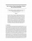 Research paper thumbnail of Joint Analysis of Time-Evolving Binary Matrices and Associated Documents